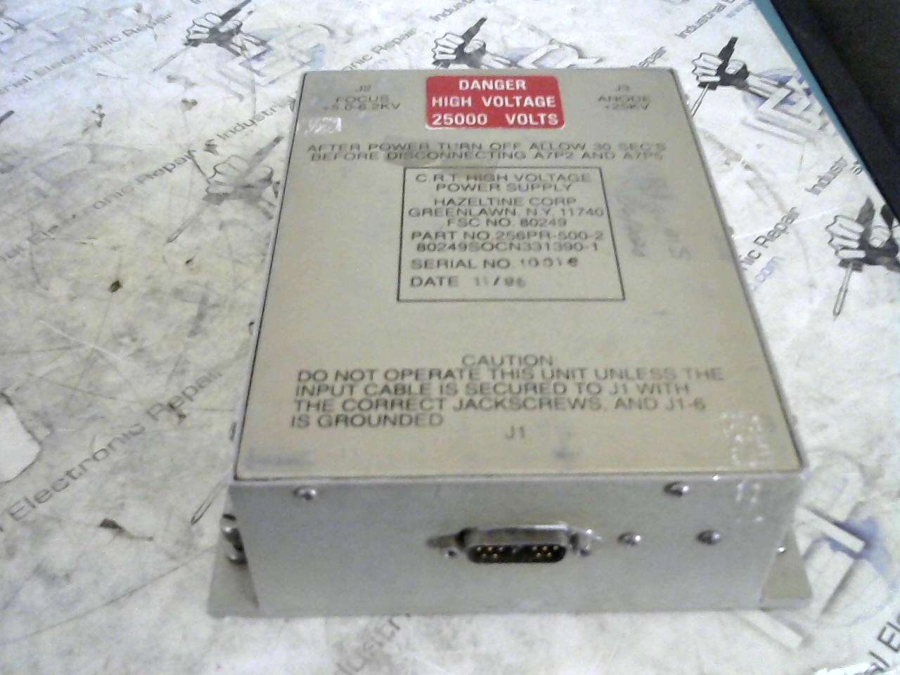 Hazeltine Corp 256PR Power Supply industrial electronic unit