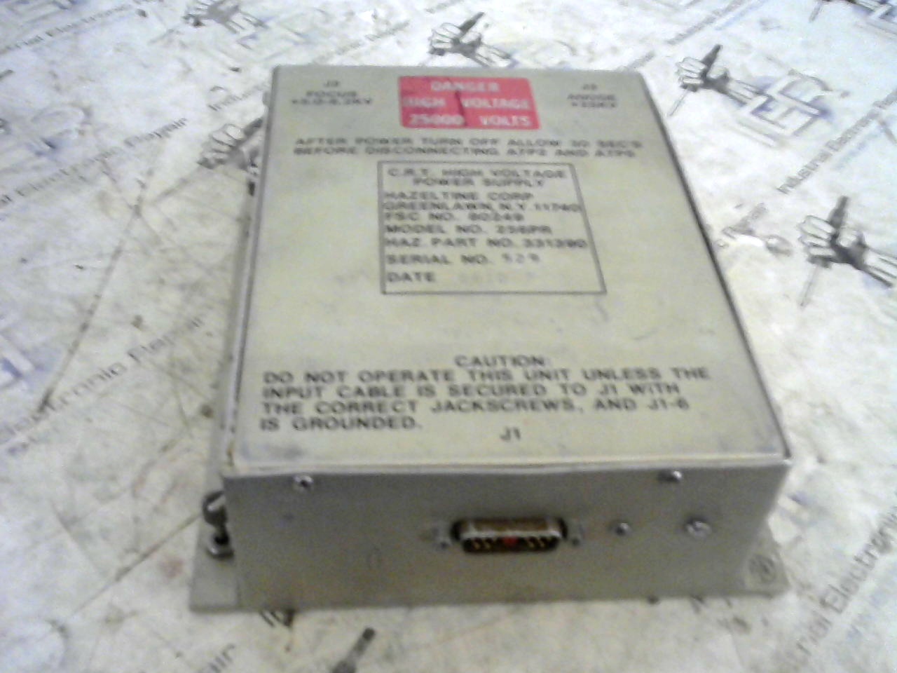 Hazeltine Corp 256PR Power Supply industrial electronic unit