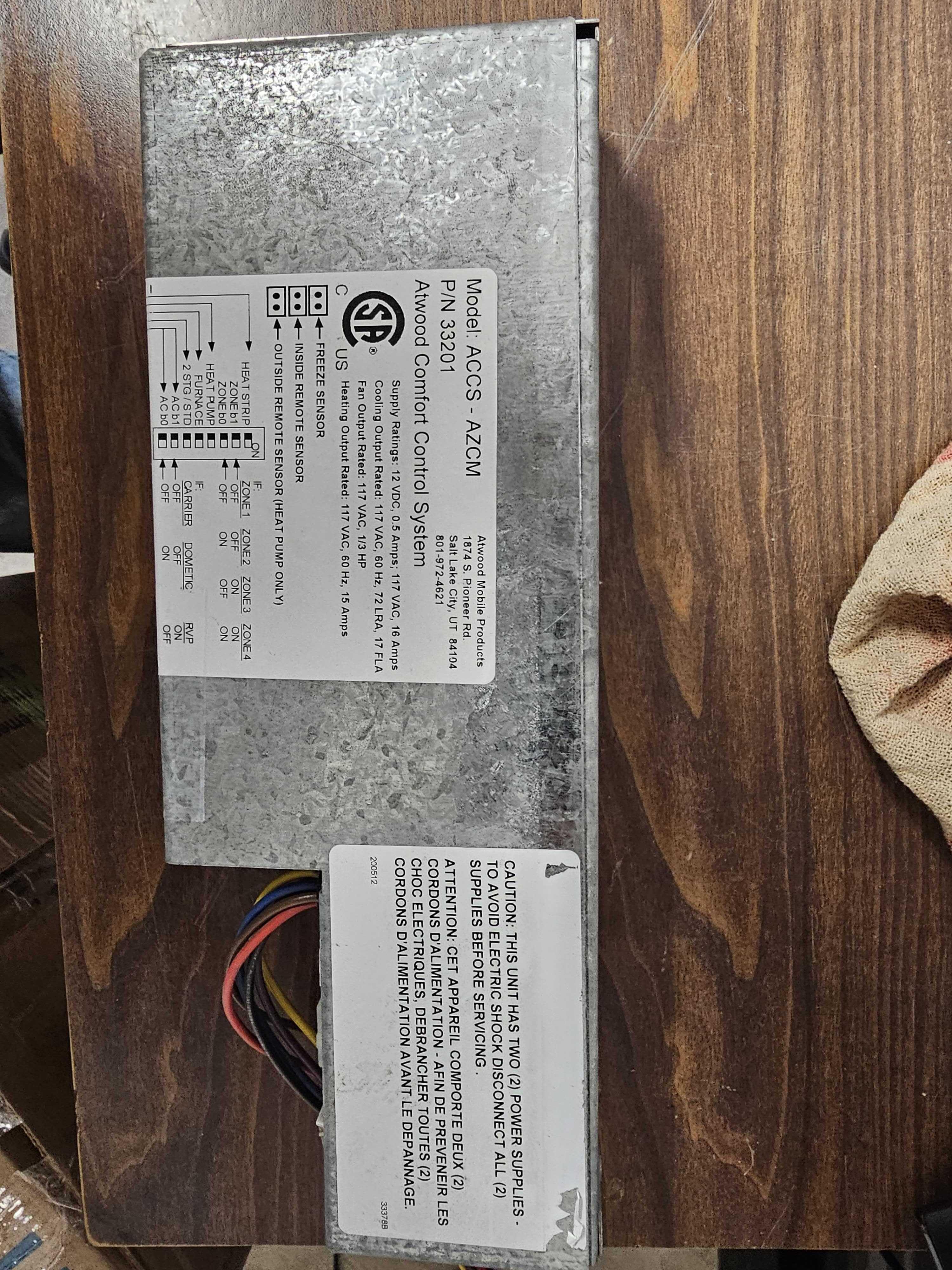 Atwood Mobile Products ACCS-AZCM 33201 industrial electronic unit
