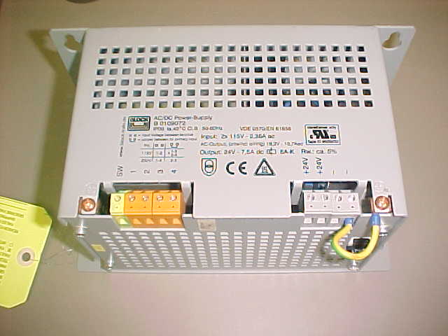 Block B 0109072 power supply industrial electronic unit