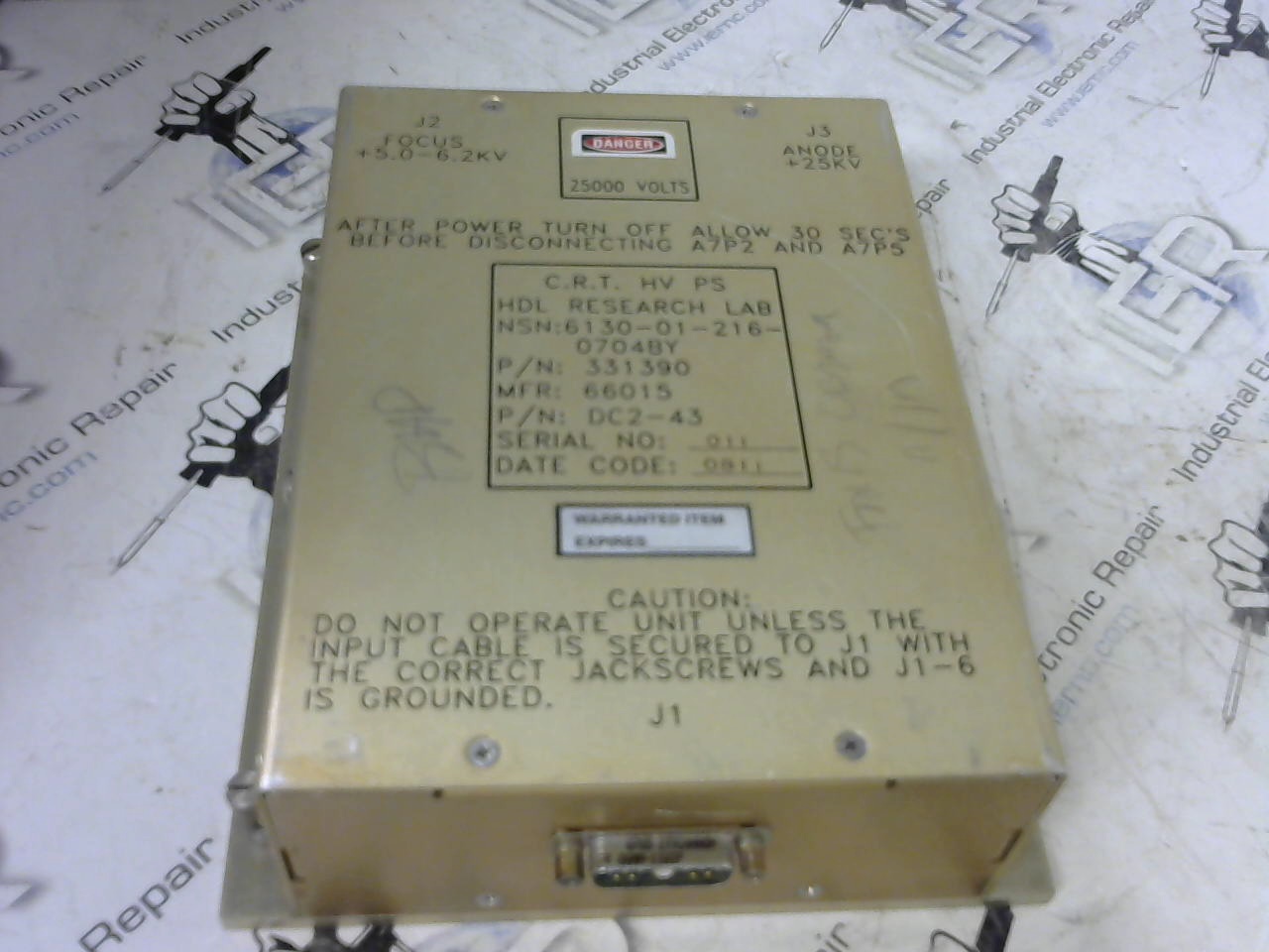 Hazeltine Corp 256PR 331390 Power Supply industrial electronic unit