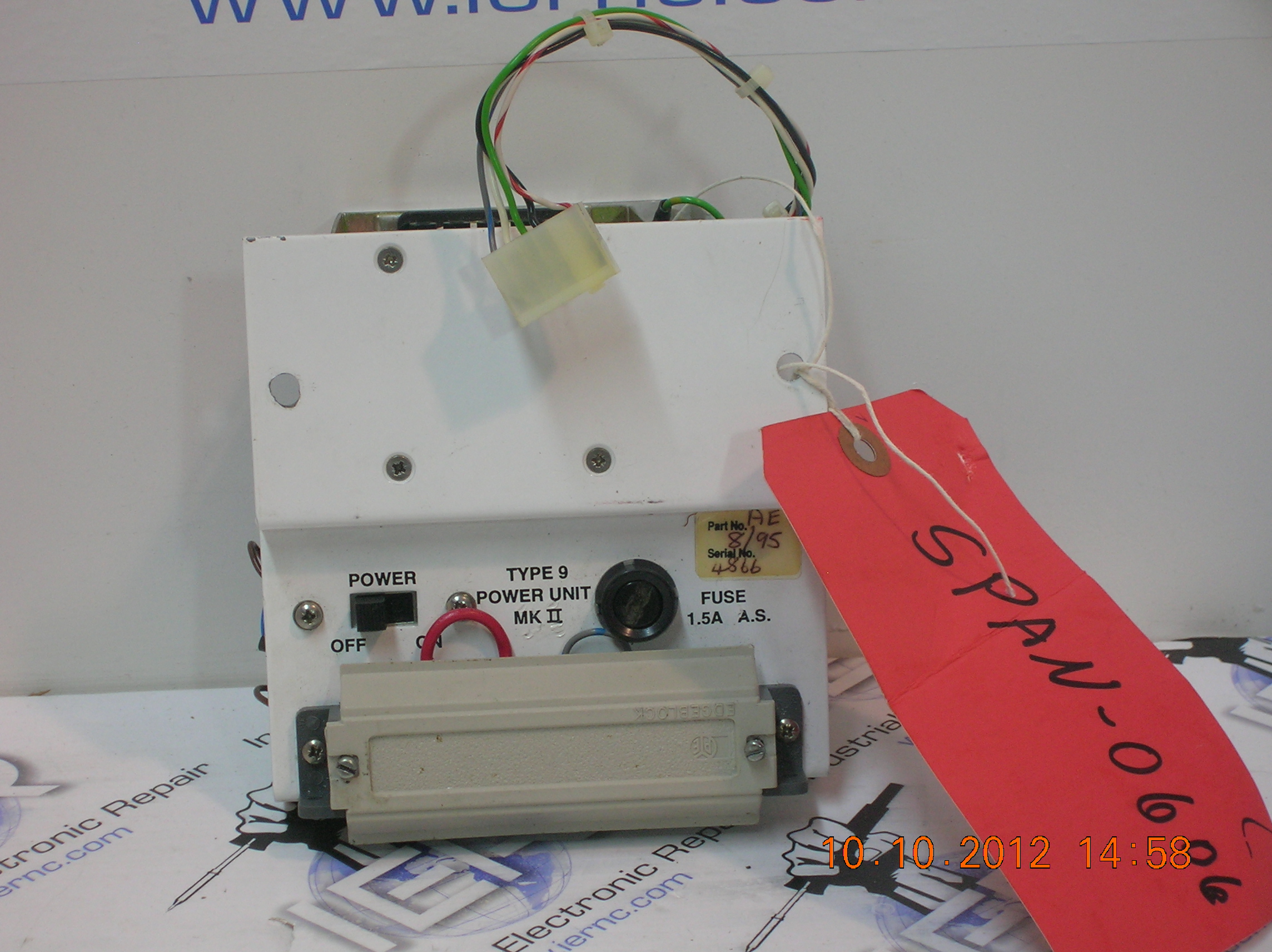 Lock Type 9 Power Unit Mk2 AE 8/95 industrial electronic unit