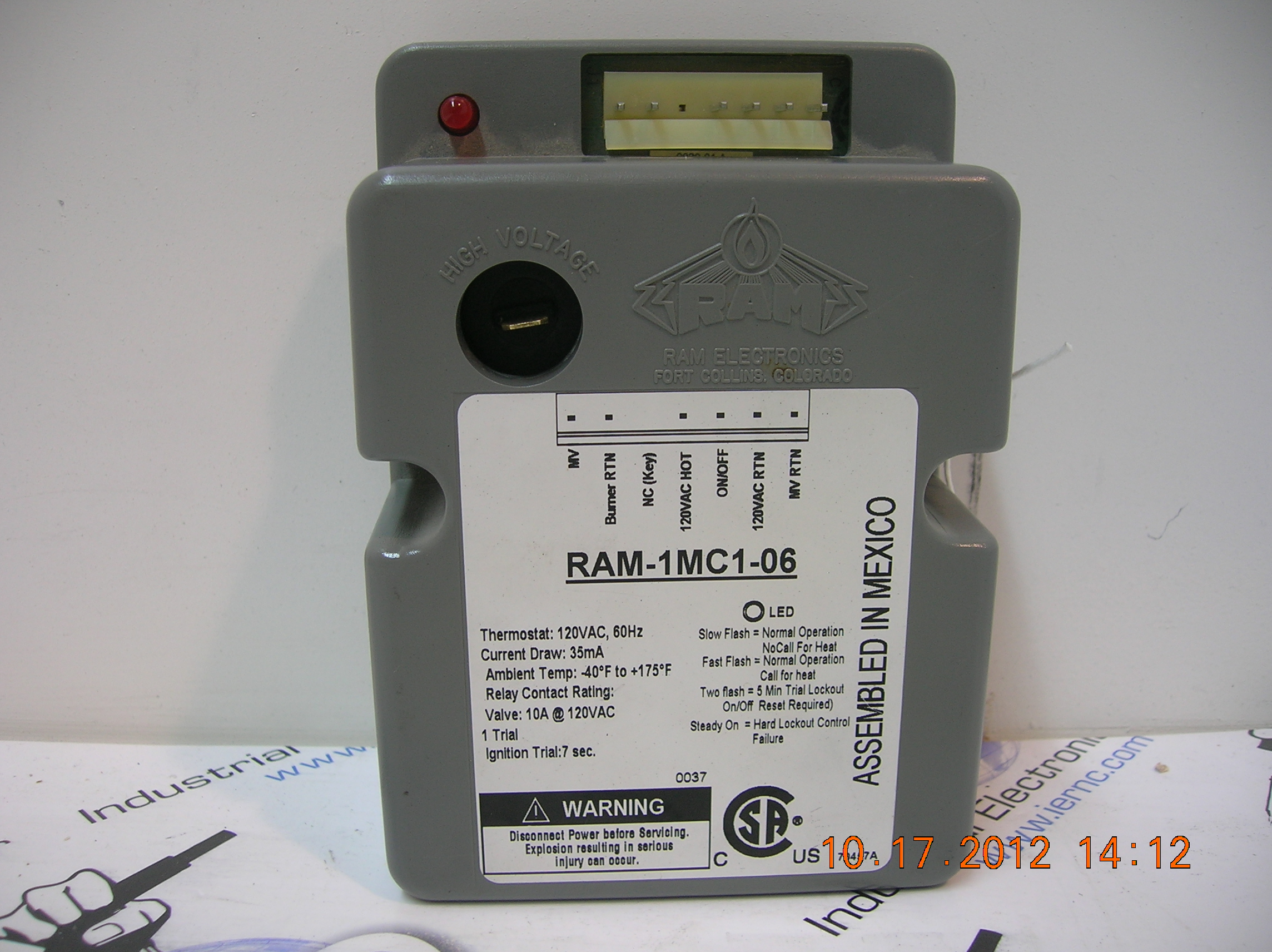 Robertshaw RAM-1MC1-06 industrial electronic unit