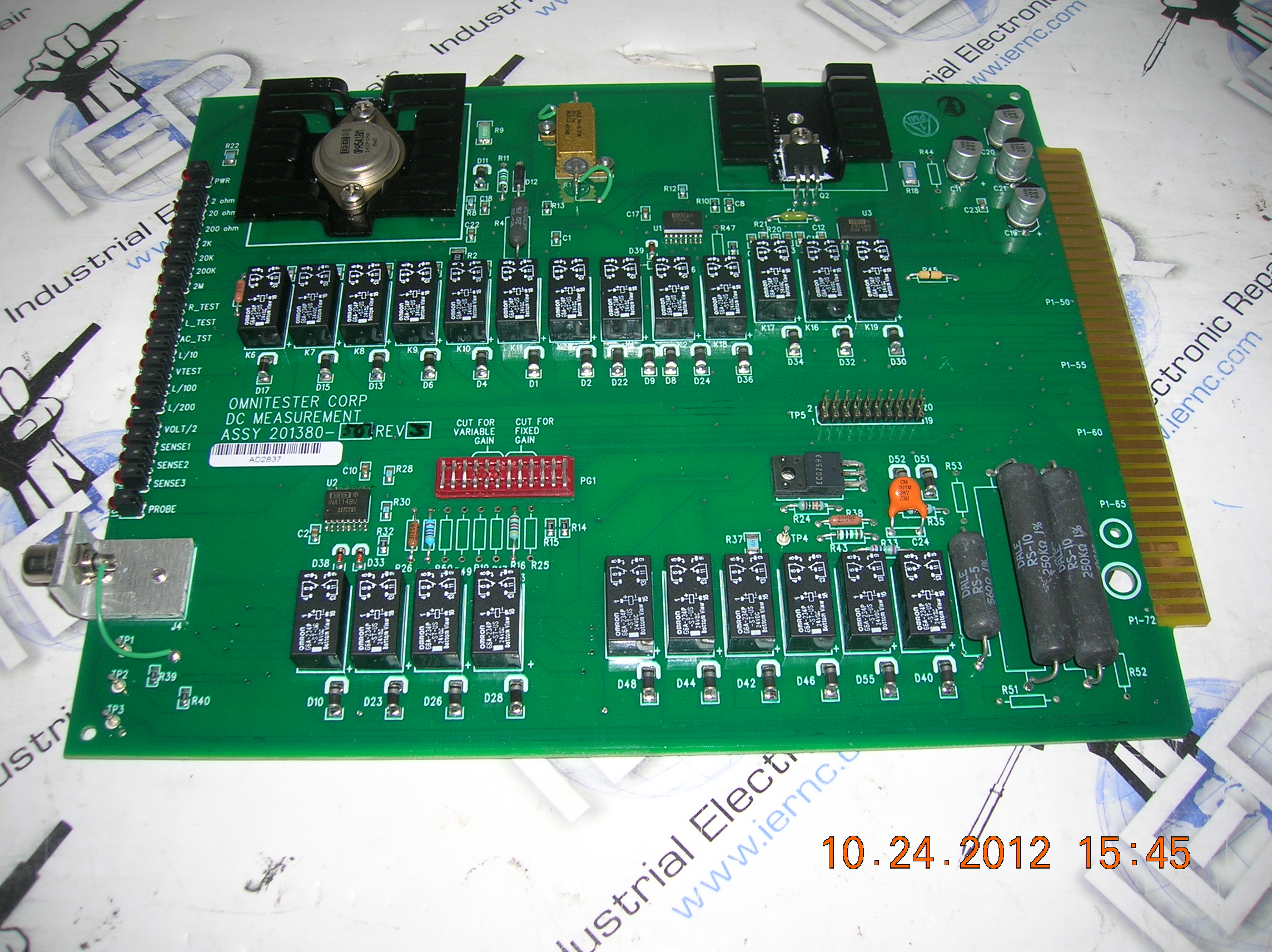 Omnitester Corp. 201380 industrial electronic unit