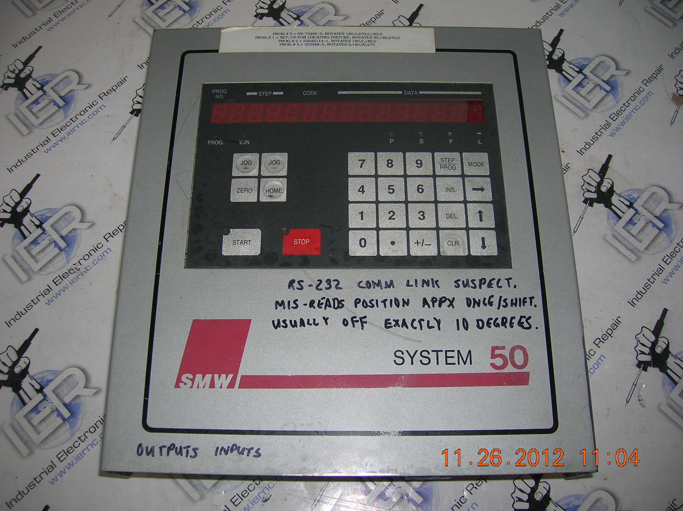 SMW Systems Inc. SYSTEM-50 industrial electronic unit